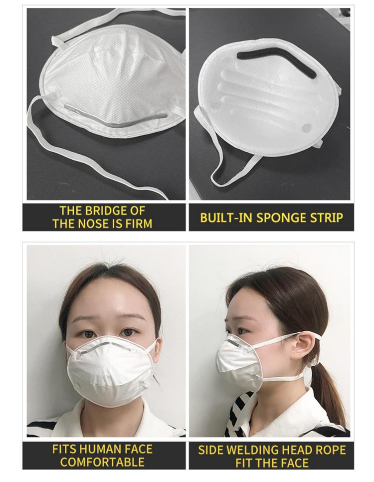 KF94 Cup Shape Mouth Cover Machine 14kW Elastic Earloop Mask Machine