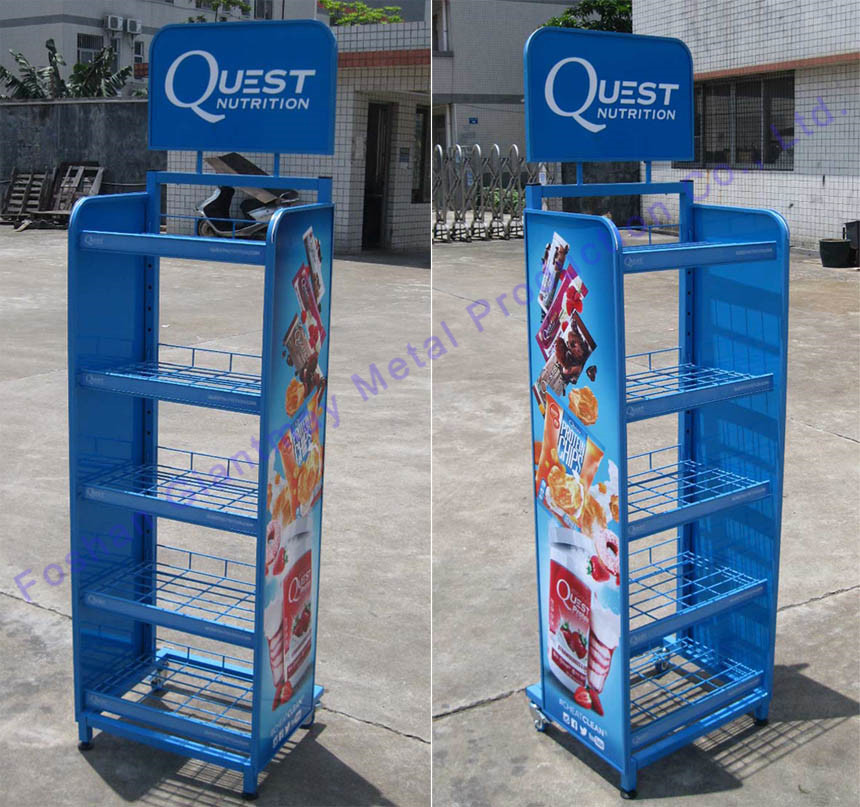 Potato Chip Wire Racks Snack Display Wire Baskets Stand