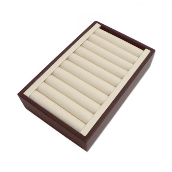 9 Pad Slots Insert Jewelry Holder Tray , Jewelry Drawer Organizer Trays Logo