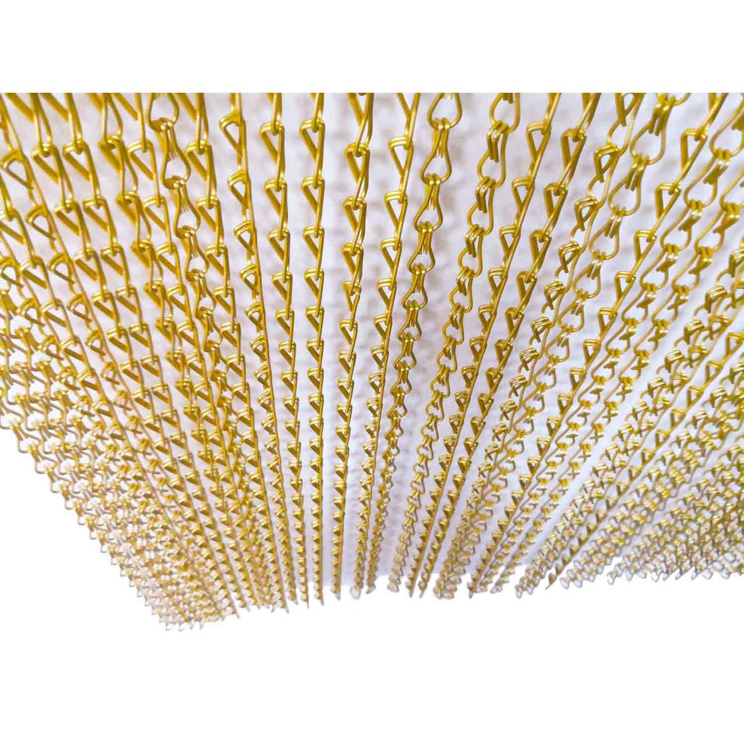 Fireproof Metal Mesh Curtain , 0.8-2.0mm Woven Wire Curtain For Decoration Protection