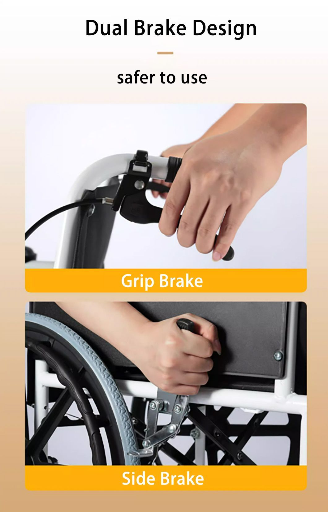 High Quality Cheap Lightweight Durable Folding Manual Aluminum Wheelchair