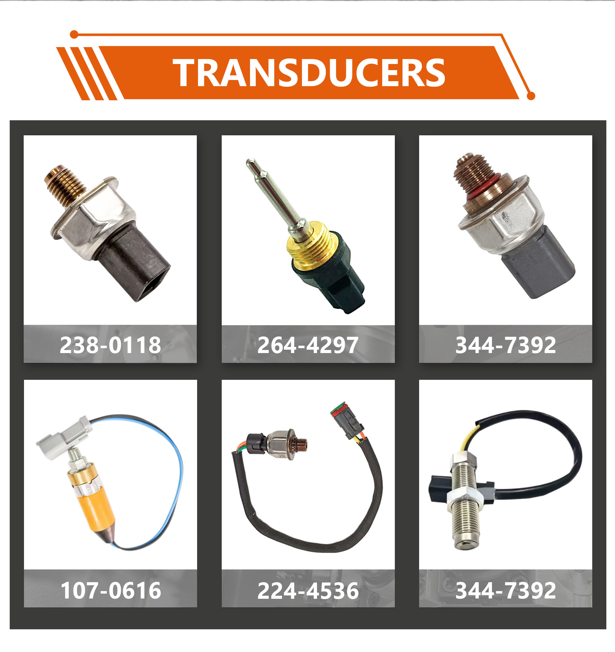 324D 325DL CAT326D Excavator Engine Electric Parts Pressure Sensor 267-1402 2671402