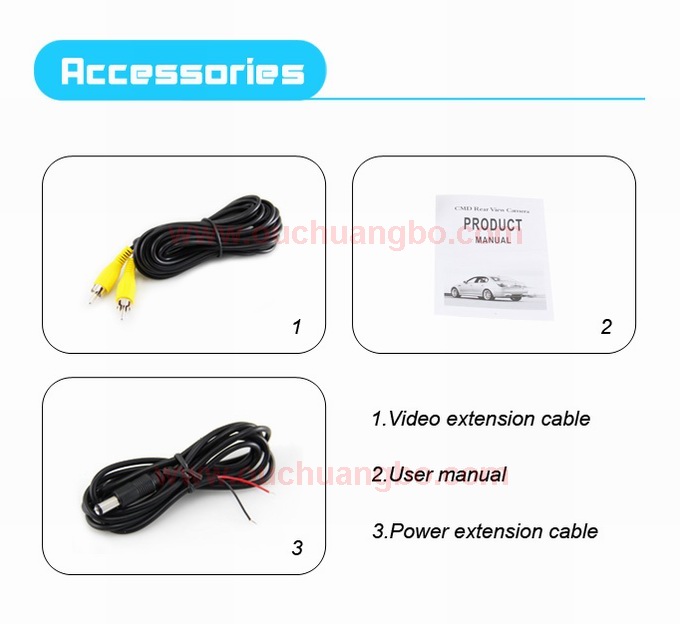 Ouchuangbo 170 degrees Waterproof Rear View Reverse Backup camera for BYD F3 OCB-T6821