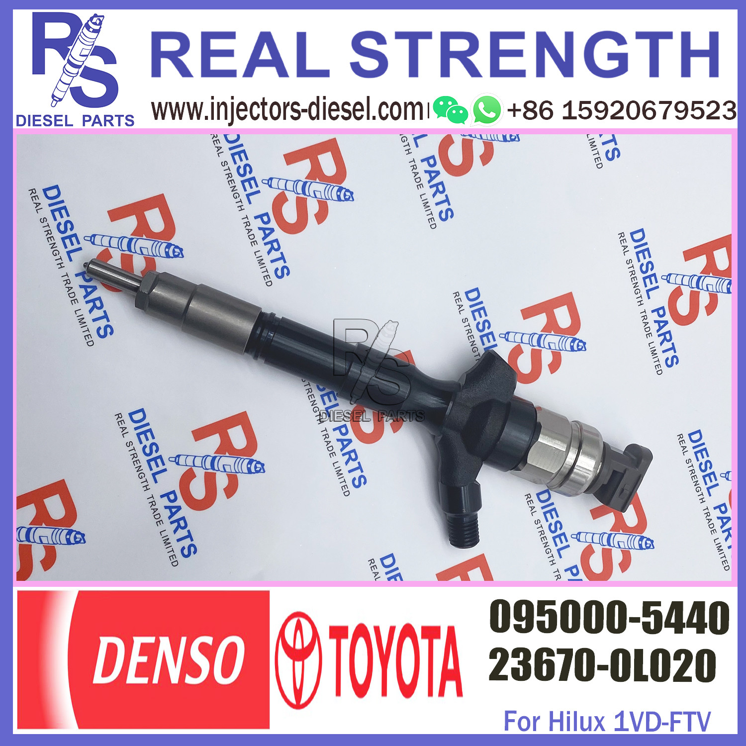 diesel engine injector 095000-5440 for toyota diesel fuel injector injection engine parts 23670-0L020