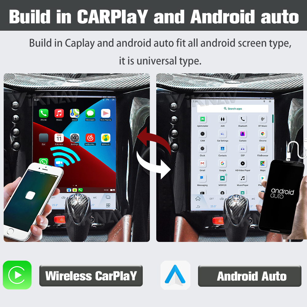 Android 11 13.6'' Touch Screen Car Radio For Maserati GT GC GranTurismo 2007-2017