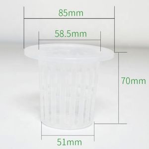 Small Size Injection Molded Plastic PP Net Pots for Hydroponic Greenhouse