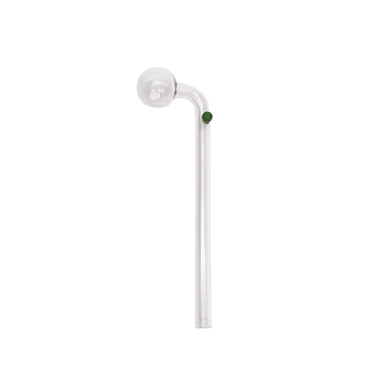 Inhale Elbow Transparent Borosilicate Glass Smoke Pipe