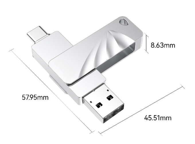 2 in 1 Usb Flash Drive USB3.0 2.0 Pen Drive 16gb 32gb 64gb 128gb 256GB 512GB 1TB 2TB Pendrives Type C Usb