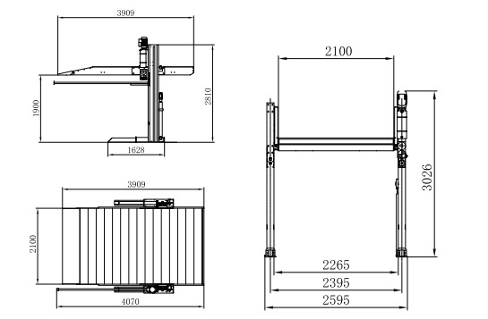 TP232 Double Level 2 Post Car Lift For Residential And Commercial