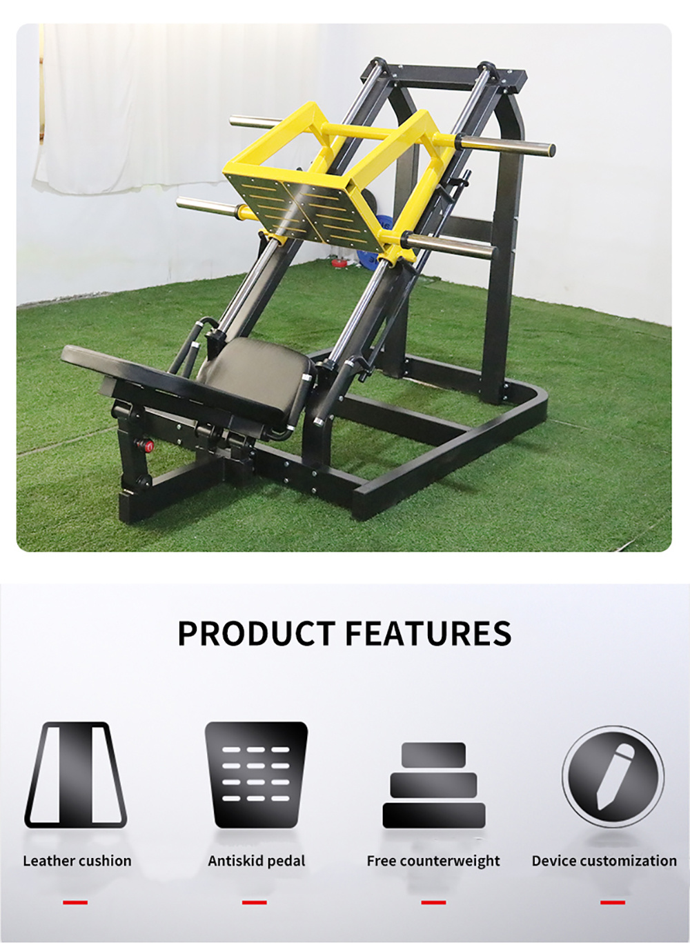 Commercial Exercise Equipment Fitness Machine Gym Products Seated Leg Press Home Life Fitness for Body Tainer