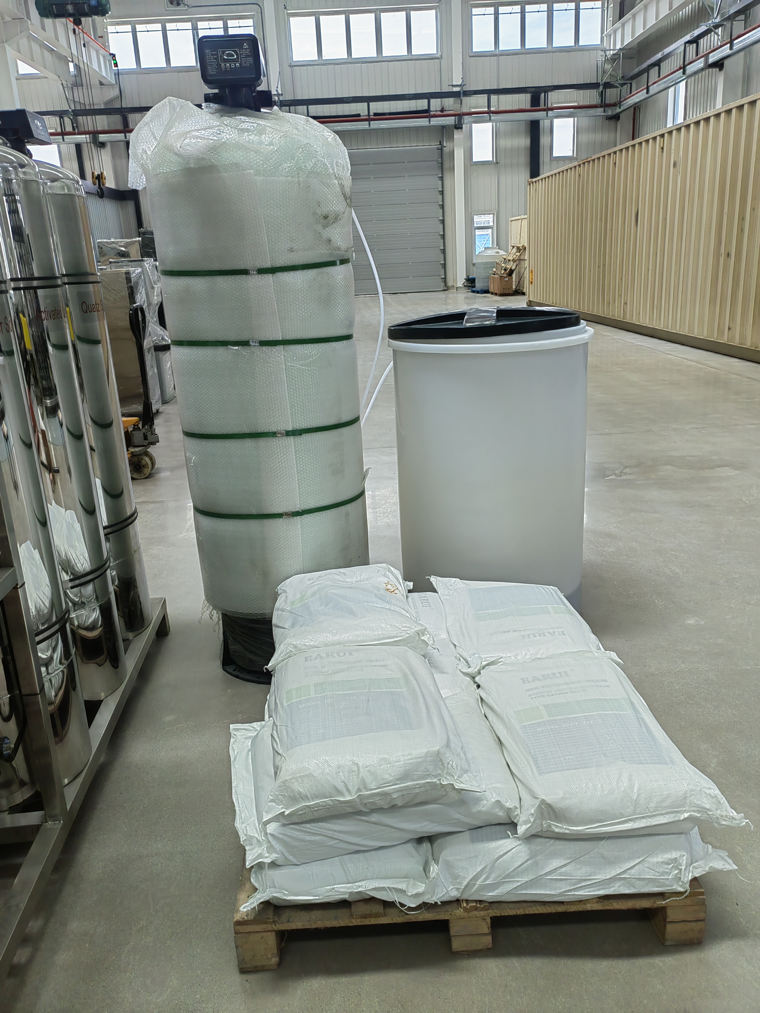 6TPH Automatic Single Tank Water Softener For Industrial Use