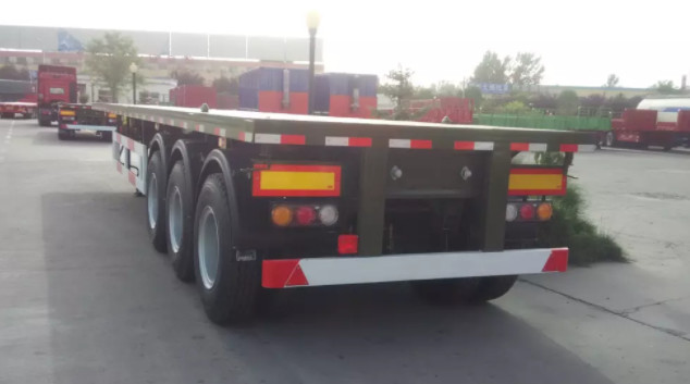 Sinotruk Cimc 40 Ft Van Type Container Box Semi Trailer Trucks With Rear Door 4 Axles