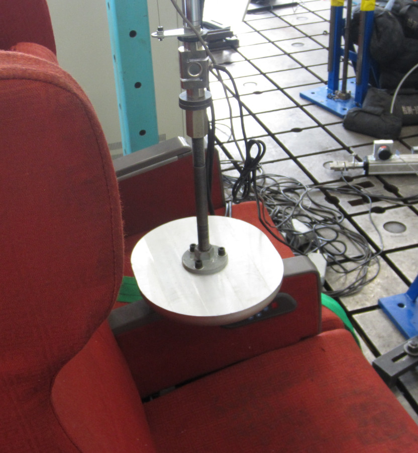 Aluminium 1st Class Train Seat Armrest Powder Coating 540*378*70.5