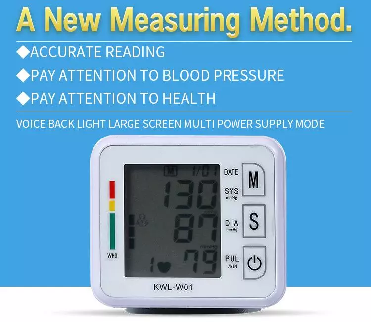 Household Blood pressure monitor wrist bp monitor
