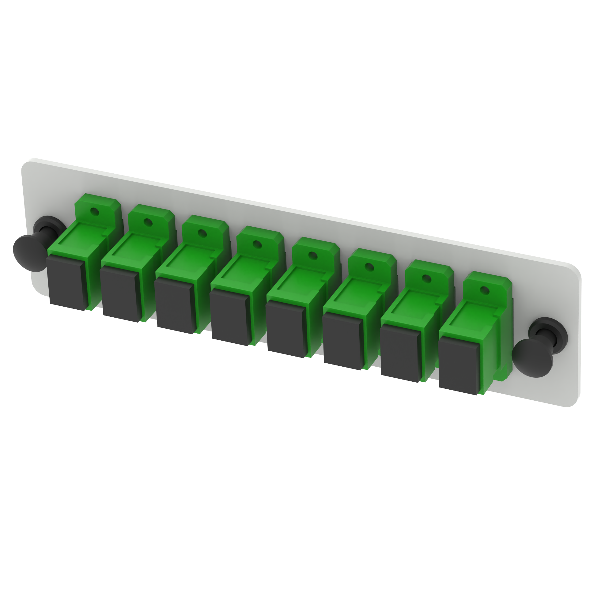 Black 48-Port SC Type 2U Fiber Distribution Patchpanel for Data Center Applications