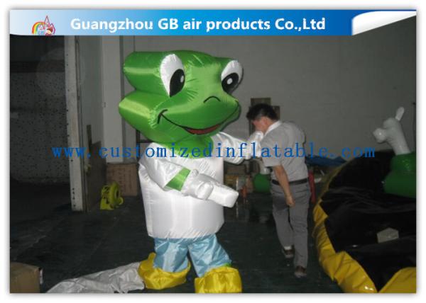 Green Head Frog Inflatable Cartoon Characters Inflatable Animal Costume Adult