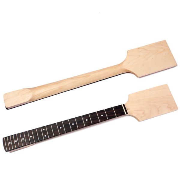 Cigar Box Guitar Neck Maple Paddle Headstock 22 Fret For Electric Guitar Neck