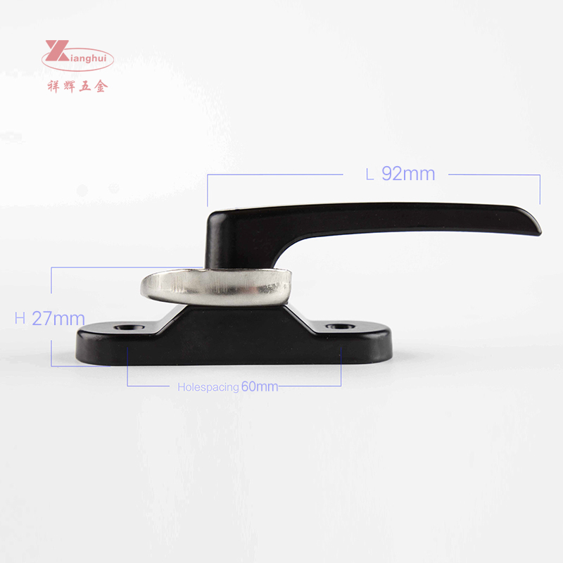 21*27 Window Zinc/Aluminum Alloy UPVC Lock with Solid Handle and Long-lasting Finish