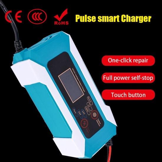 12V 5A Motorcycle Car battery Charger Pulse Repair Lead acid battery charger 12V