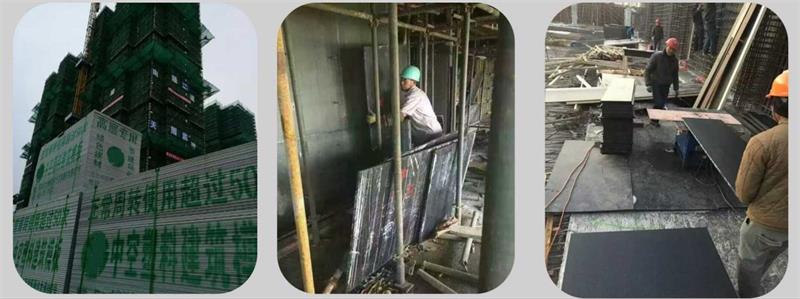 Building Lightweight 1220x2440×12mm Plastic Concrete Wall Forms