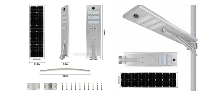 Super Brightness Solar Powered Outdoor Street Lights Water Resistant 15000LM