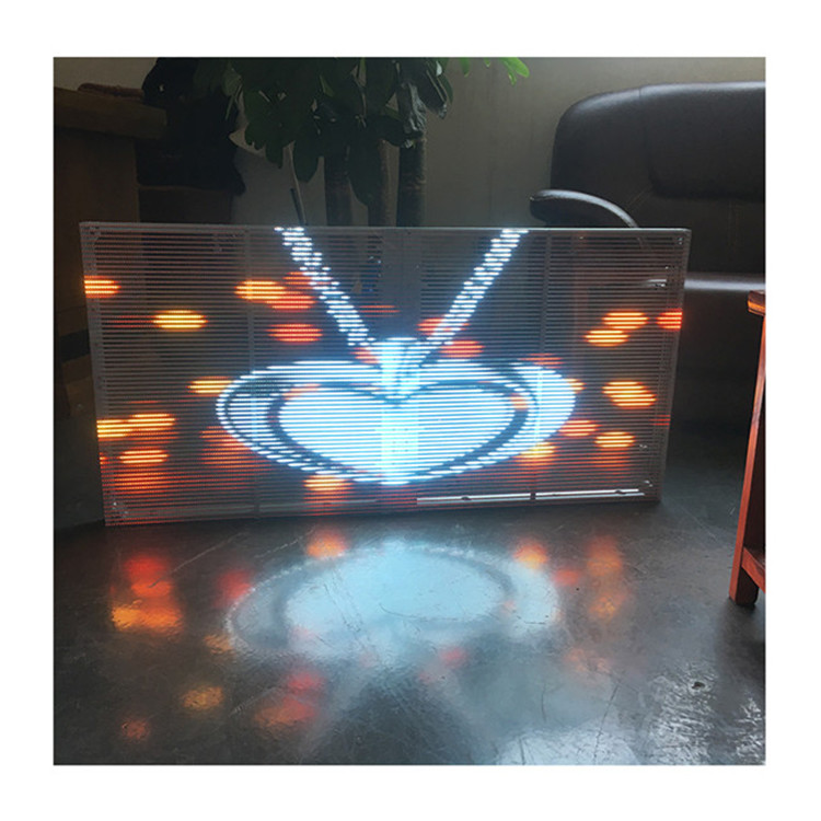 500*1000mm P3.91 Indoor Transparent LED Display