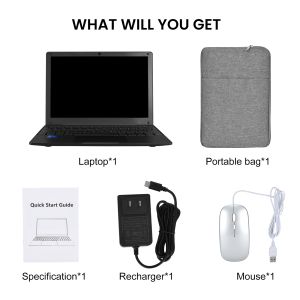 Mini 10.1inch Education Laptop Computer, Windows11 Netbook, Intel Celeron N4000