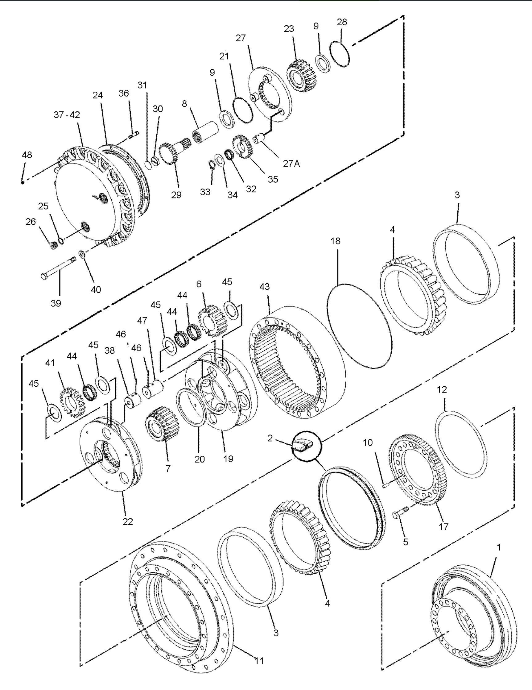 E374D 374D Travel Device 296-6303 Excavator Travel Hydraulic Parts