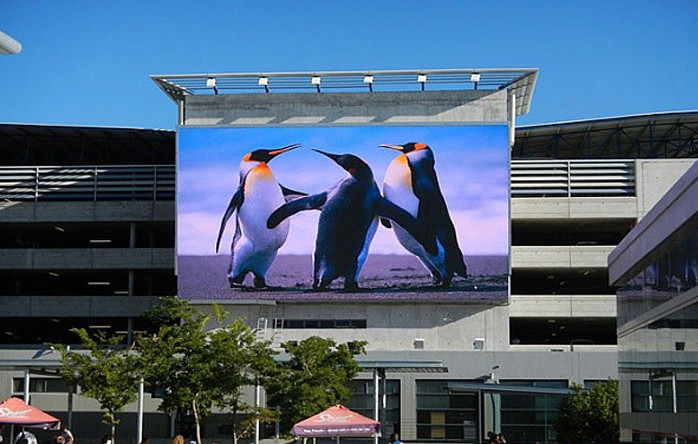 HD Video Full Color Outdoor Advertising Led Display P8 256 * 128mm Big Screen