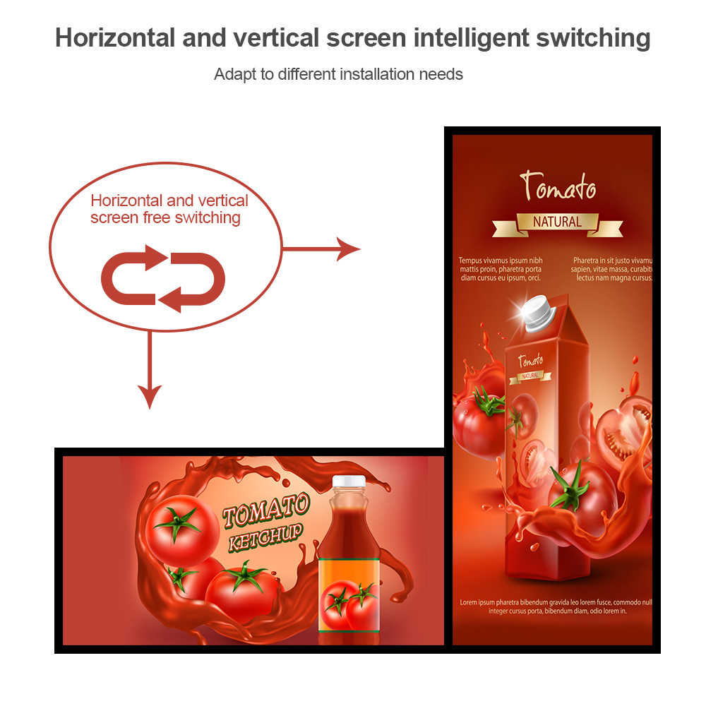 Ultra Wide Screen Stretched Bar Lcd Display 49inch For Metro Bus Advertising