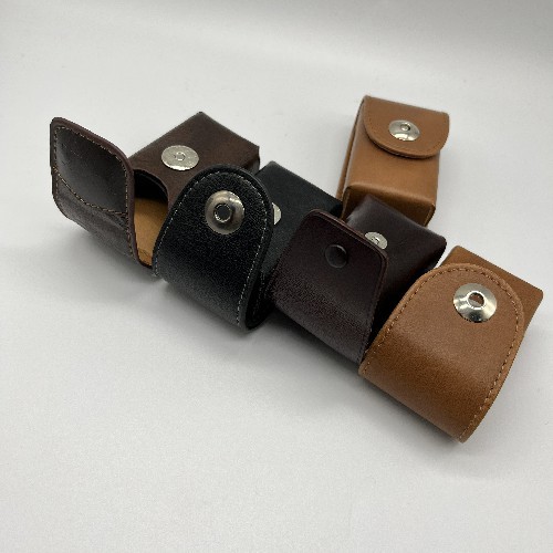 Eco Travel Folding Portable Sunglass Case Holder Handmade Leather