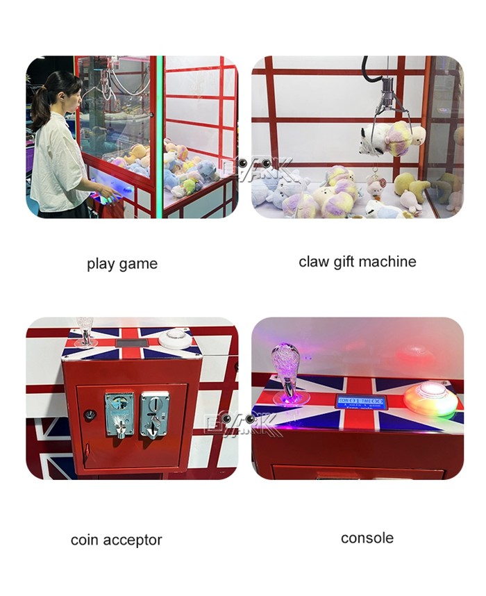 Big British Style Gift MachineToy Claw Machine Coin Operated Arcade Crane Gift Game