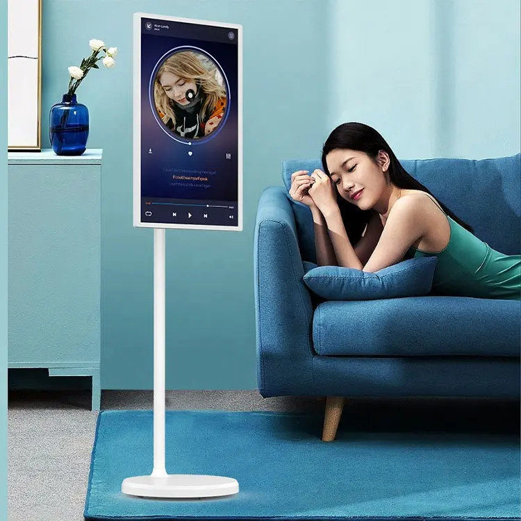 Portable Tv Stands Standby Me Tv Smart TVS Touch Screen Advertising Monitor Battery