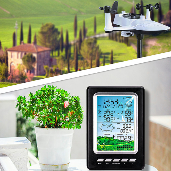 WS3030 Wireless Outdoor Weather Station Remotely Measure Wind Direction Wind Speed Rainfall Air Pressure