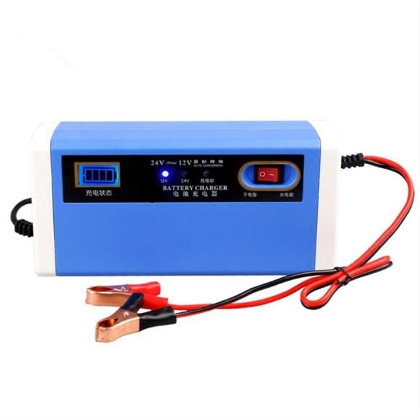 125W Output Power Smart 7-Stage Auto Lead Acid Battery Charger 12V 6A 24V 3A for