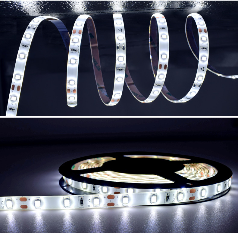 Foldable SMD 3528 LED Strip Light 60 Leds M DC 24V LED Decoration Rope Lamp