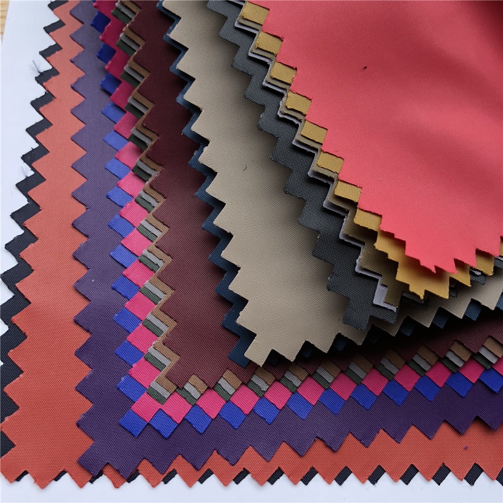 300T Full Dull Polyester Taffeta Waterproof Pimo Coating Fabric For Winter Jacket