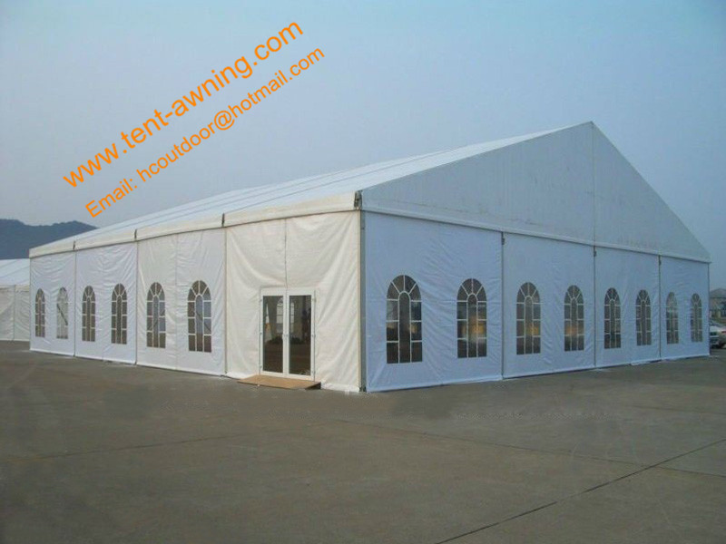 White Construction Tent Large Aluminum Structure Waterproof Exhibition Event Marquees