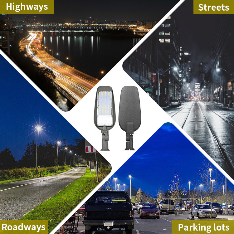 SMD Integrated Outdoor LED Street Lights 150w Modular Smart All In One With Pole