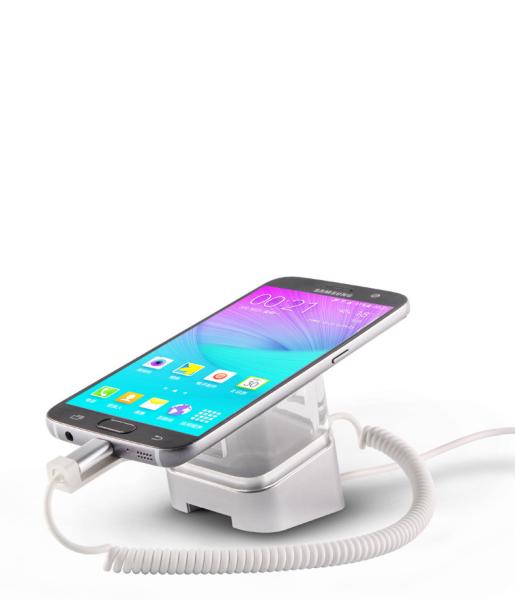 COMER anti-lost alarming lock stand for cell phone security retail shop