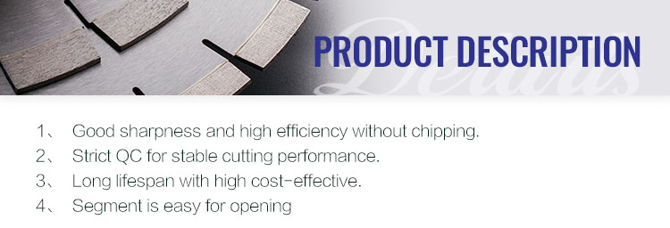 Single Saw Blade Block Cutter A-Grade Multi-Layer Diamond Segment Stone Cutting Tool