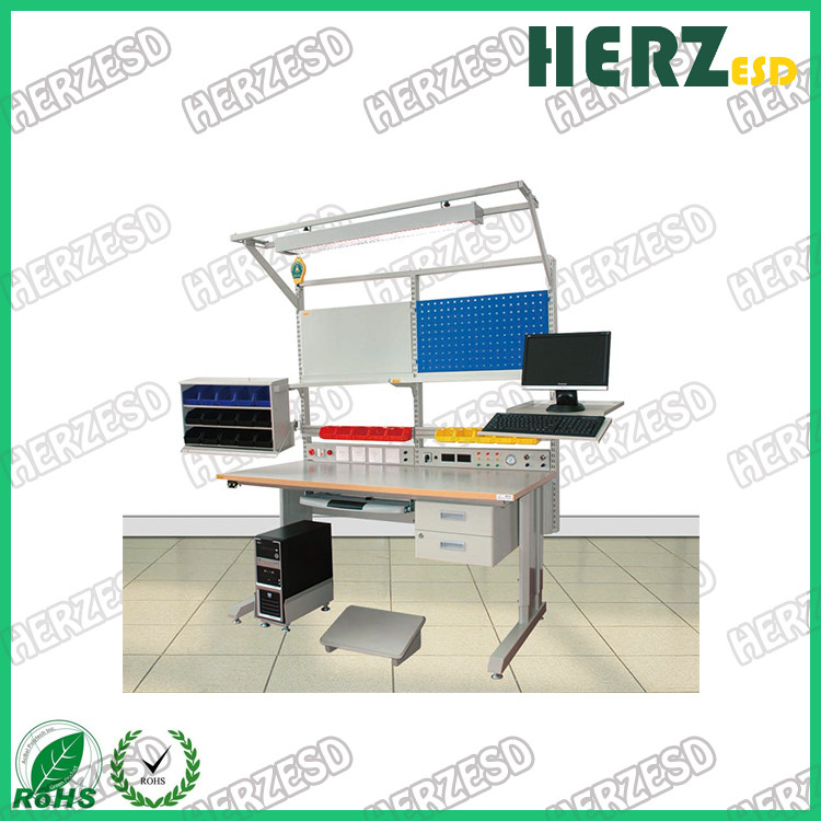 Durable ESD Work Table / Electrostatic Workbench Static Load 500kg Dynamic Load 300kg