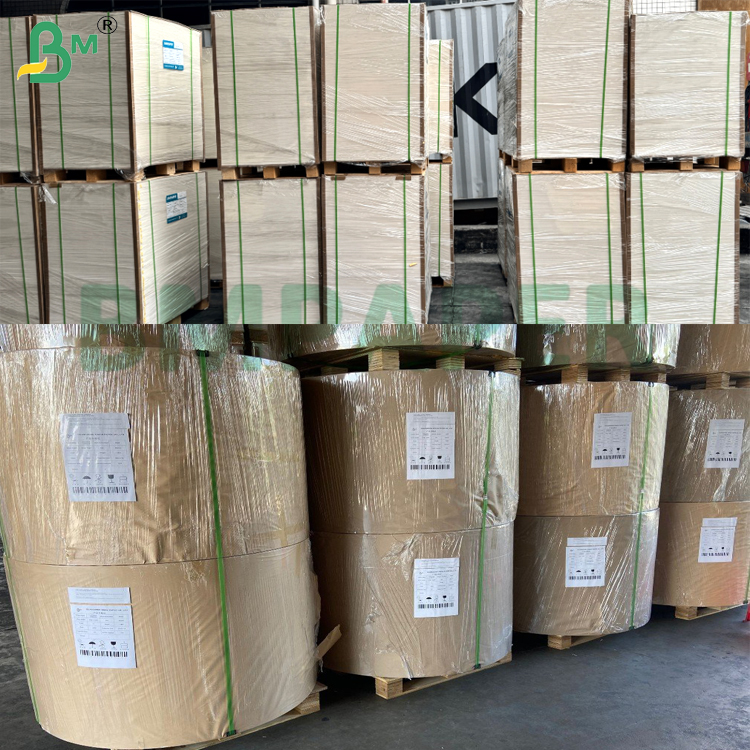 90g 100g Bright White Kraft Paper High Flexibility & Stiffness for Carrier Bags