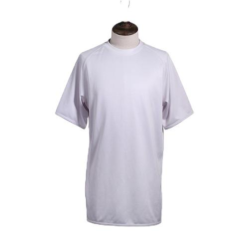 100% Polyester Knitted O Neck Dry Fit Customized Tee Shirts Short Sleeve