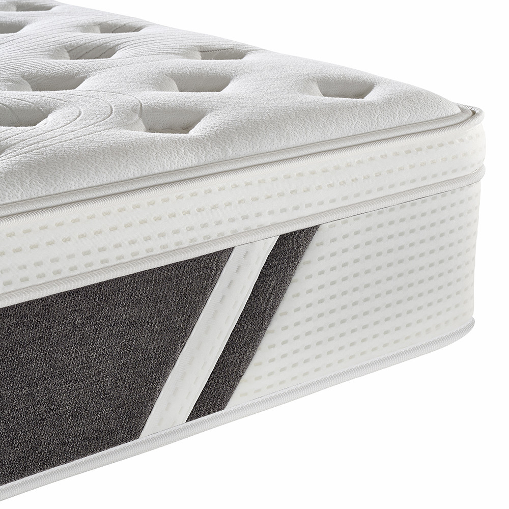 Euro Top Latex Foam 7 Zones Rolled Pocket Spring Mattress King Size