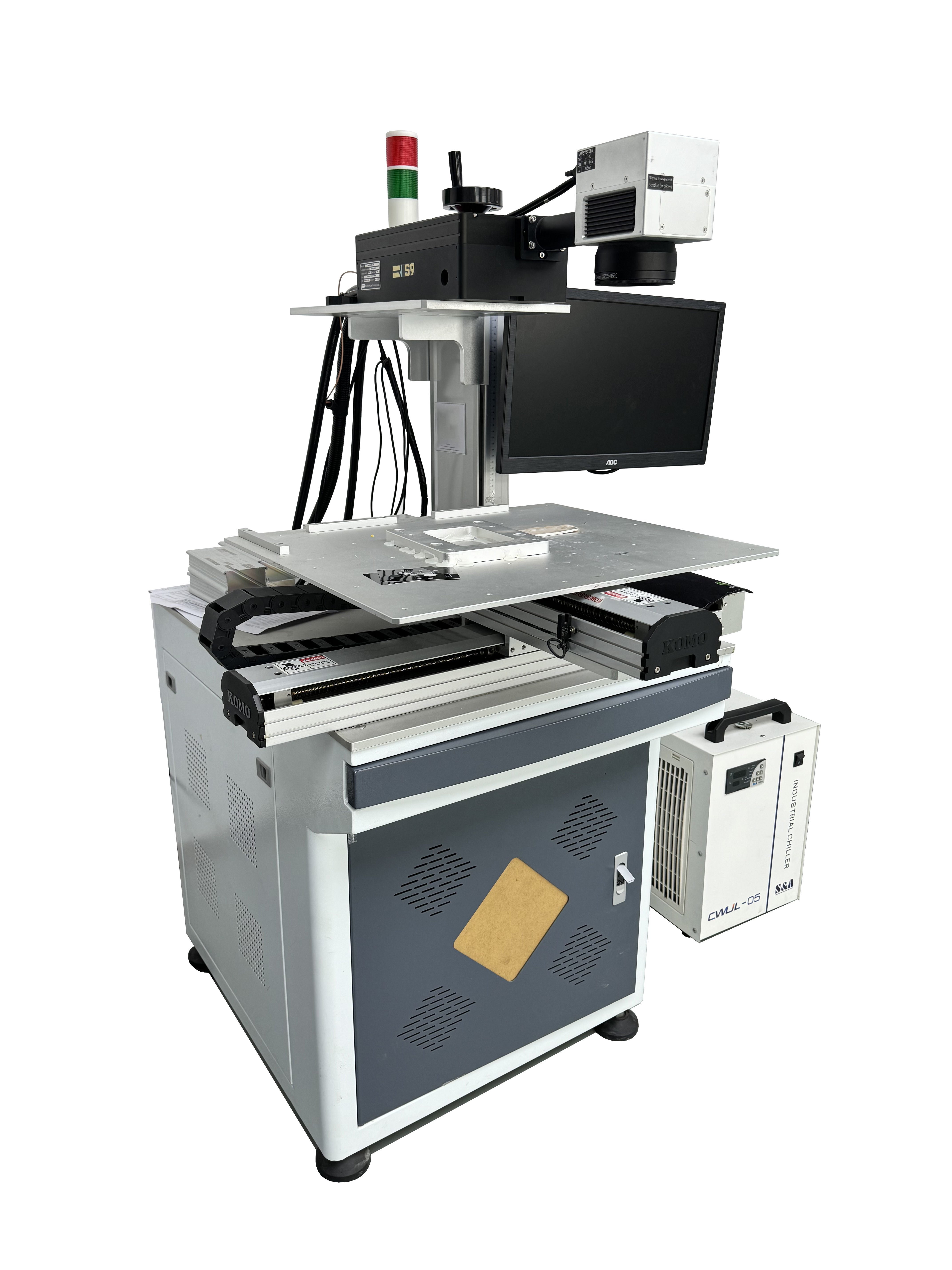Porcelain Glass Metal Battery Surface Laser Disassembly Machine Three Axis Uv Laser Marking Machine
