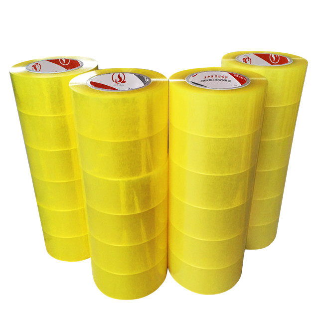90mic Shipping Sealing Transparent BOPP Adhesive Tape Tightly Wound Packing