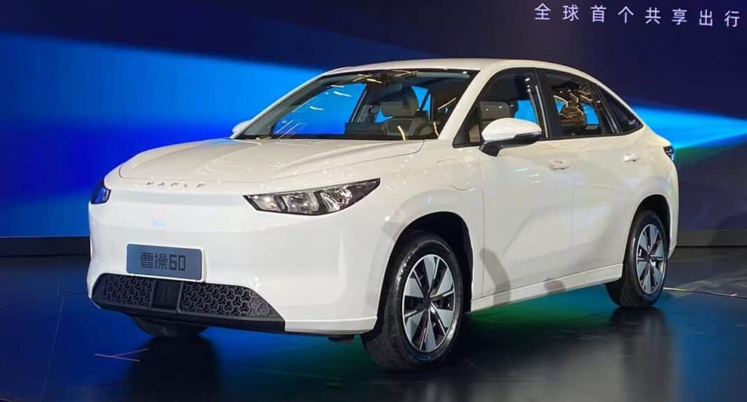 Pure Electric Vehicle Geely Cao Cao 60 EV With Swappable Batteries And A 415 Km Range &150km/h Top Speed Fast Charging