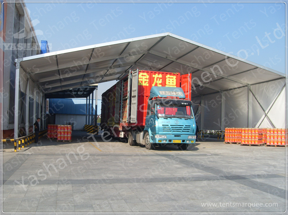 Heat Resistant A Frame Tent Clear Span Marquee Rain Canopy For Loading Platforms