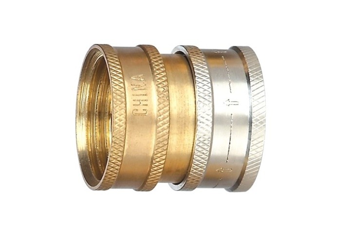 Unvalved Garden Hose Coupler / Swivel Brass Female Coupling For Heavy Duty Service